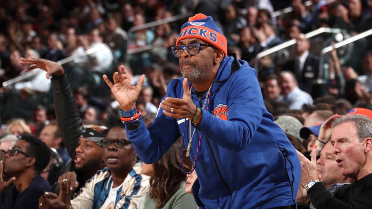 90s レア　Knicks ニックス　NBA NAS スパイクリー 熱狂的なニックスファンとして知られるスパイク・リーが1990年代