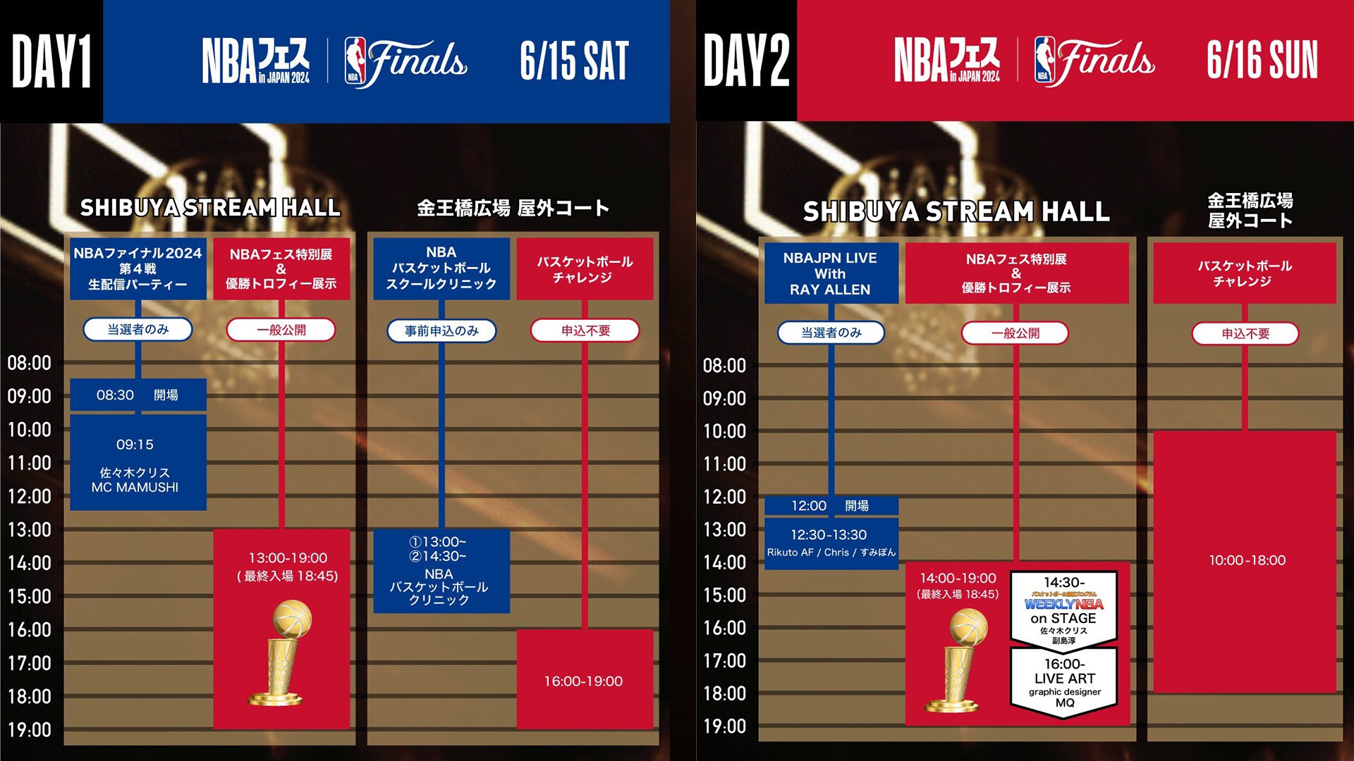 NBAフェス in Japan 2024」タイムスケジュールを公開 | NBA Rakuten