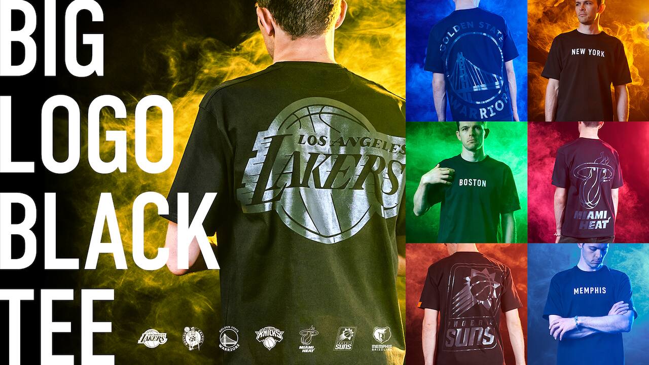 NBA MIX Series - BIG LOGO BLACK TEE ヒート NBA MIX Series - BIG LOGO BLACK TEE ヒート（NBA MIX Series