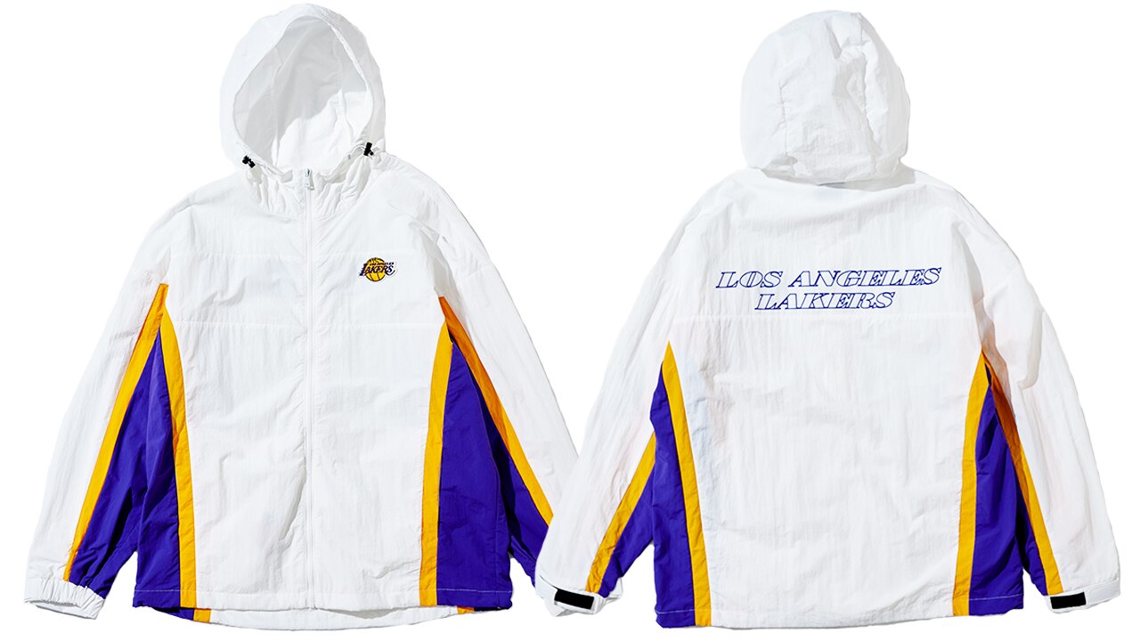 NBA Style Los Angeles Lakers ウインドブレーカー