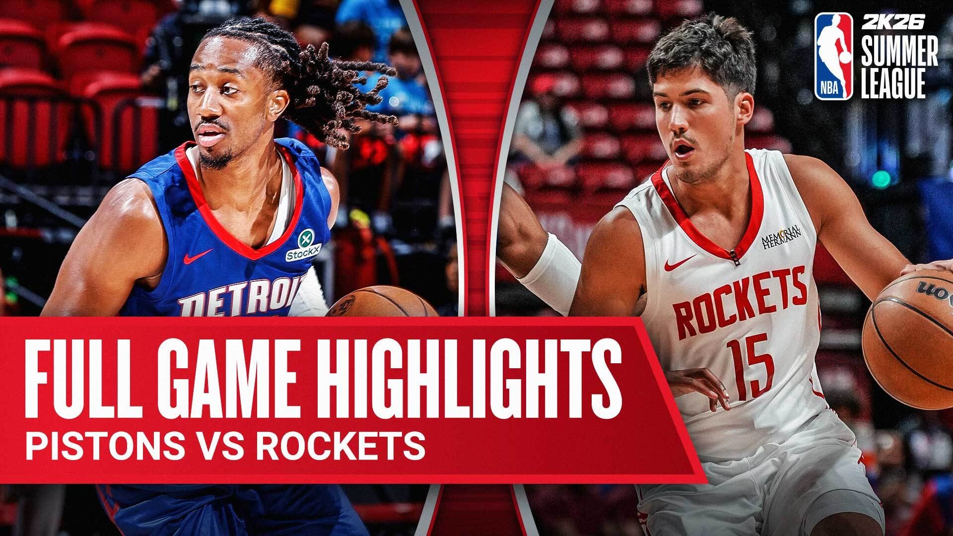 2025/7/14 ピストンズ VS ロケッツ | NBA Rakuten